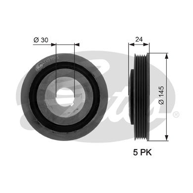 Poulie, vilebrequin DriveAlign®