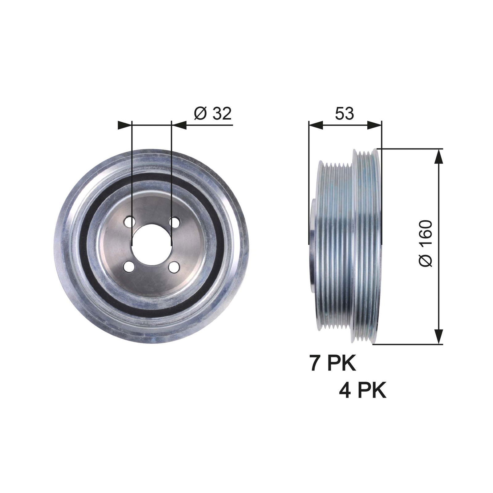 Poulie, vilebrequin DriveAlign®