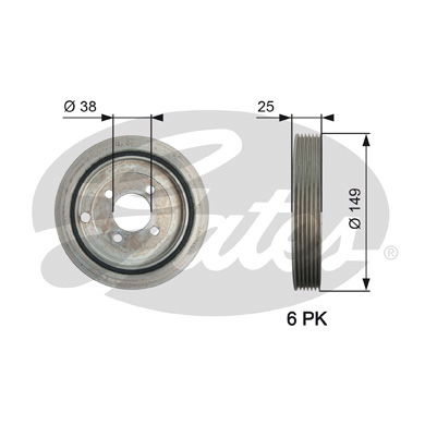 Poulie, vilebrequin DriveAlign®