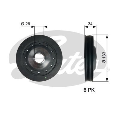 Poulie, vilebrequin DriveAlign®