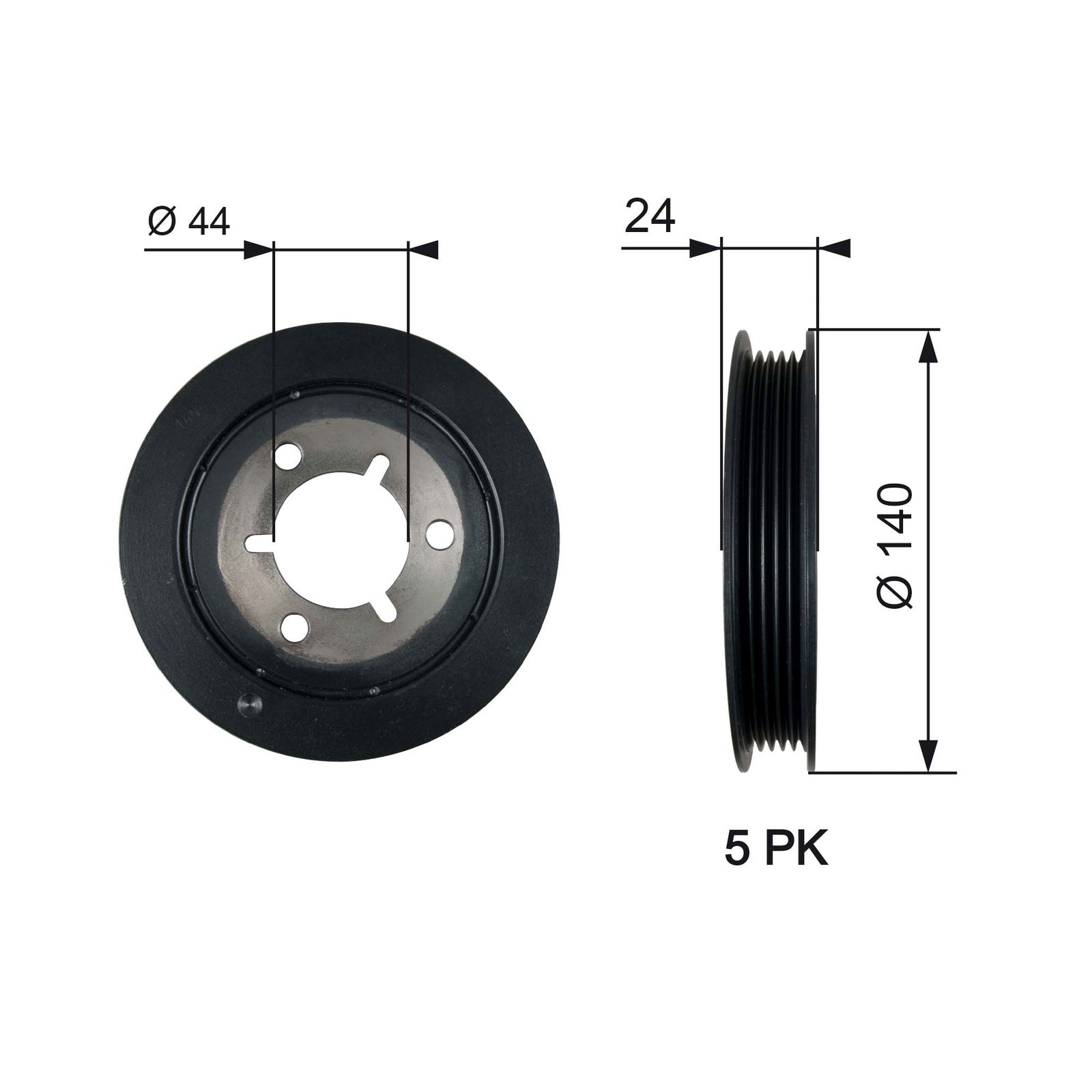 Poulie, vilebrequin DriveAlign®