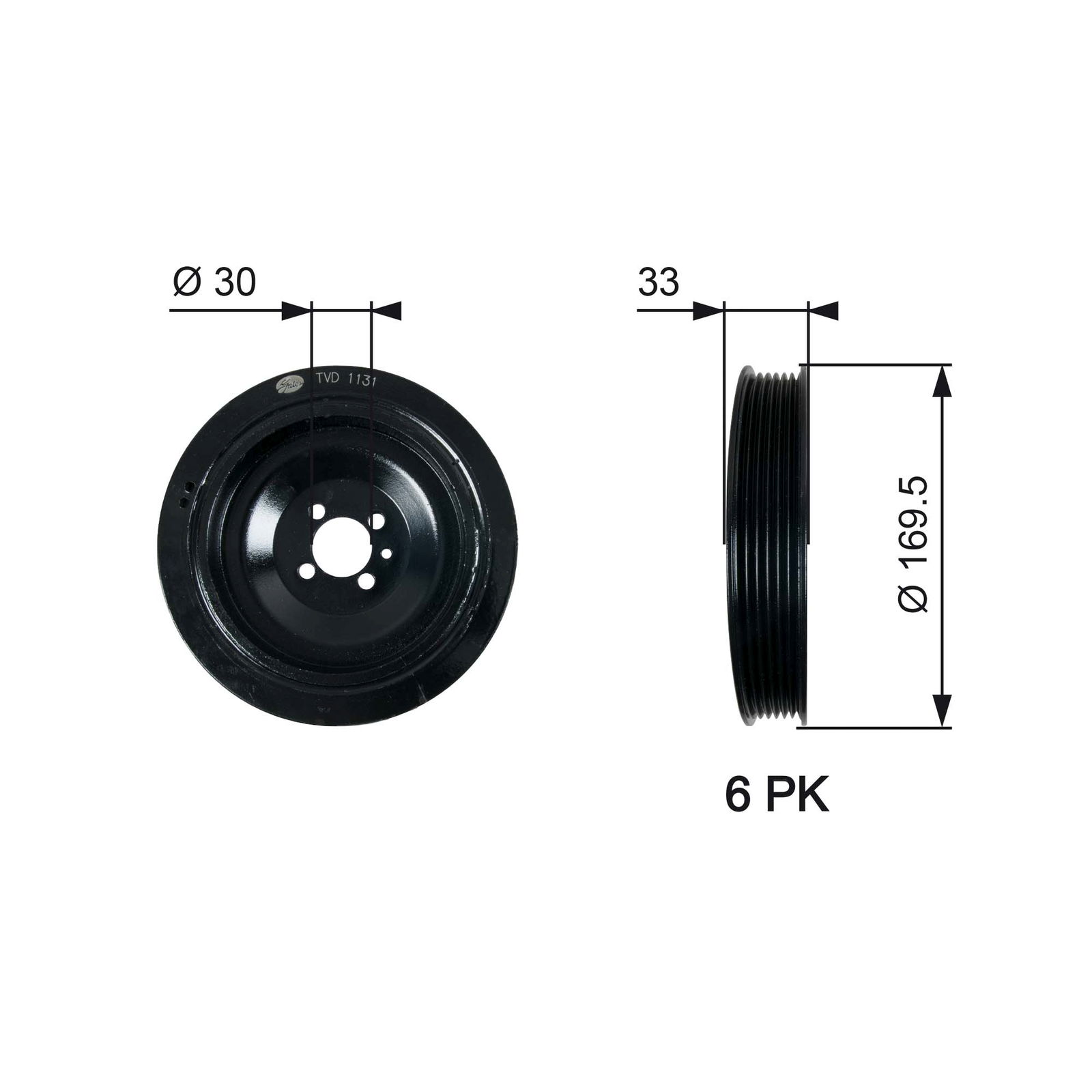 Poulie, vilebrequin DriveAlign®