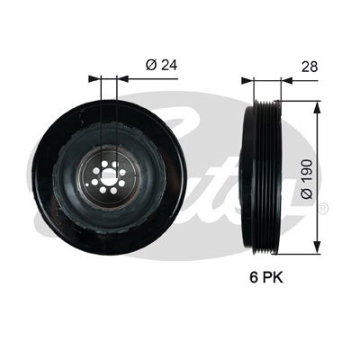 Poulie, vilebrequin DriveAlign®