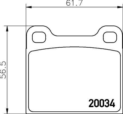 Kit de plaquettes de frein, frein à disque