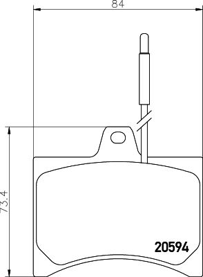 Kit de plaquettes de frein, frein à disque