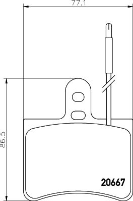 Kit de plaquettes de frein, frein à disque