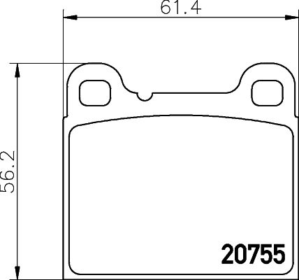 Kit de plaquettes de frein, frein à disque