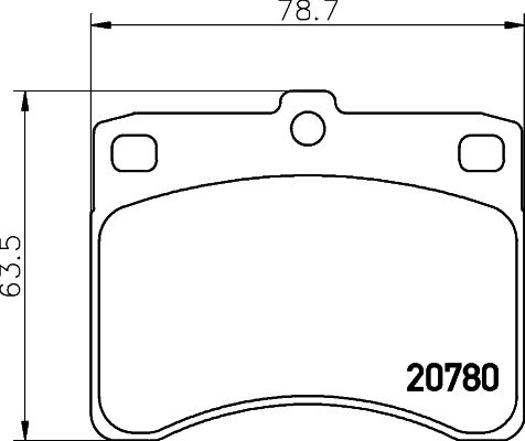 Kit de plaquettes de frein, frein à disque