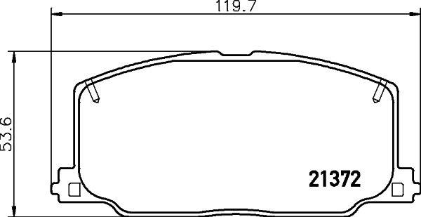 Kit de plaquettes de frein, frein à disque