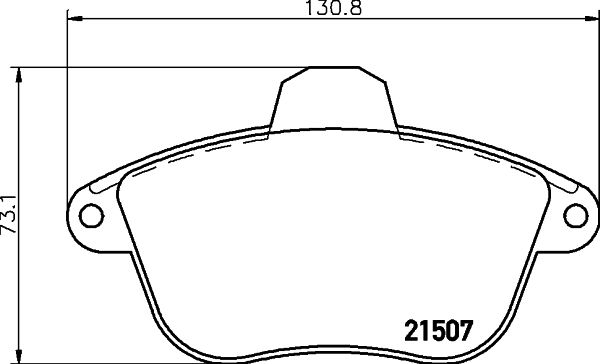 Kit de plaquettes de frein, frein à disque