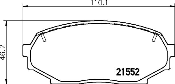 Kit de plaquettes de frein, frein à disque