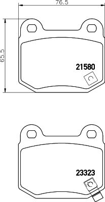 Kit de plaquettes de frein, frein à disque