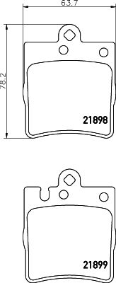 Kit de plaquettes de frein, frein à disque