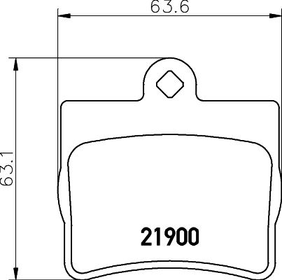 Kit de plaquettes de frein, frein à disque