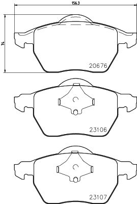 Kit de plaquettes de frein, frein à disque