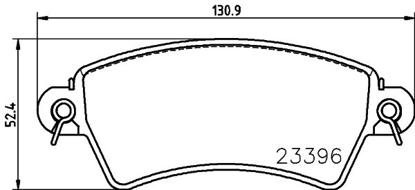 Kit de plaquettes de frein, frein à disque