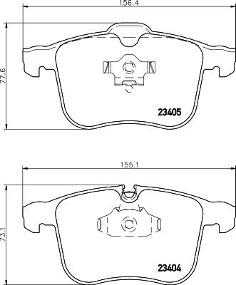 Kit de plaquettes de frein, frein à disque