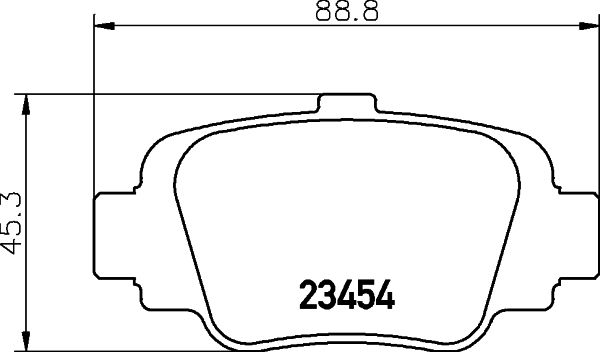 Kit de plaquettes de frein, frein à disque