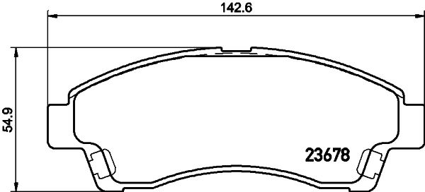 Kit de plaquettes de frein, frein à disque