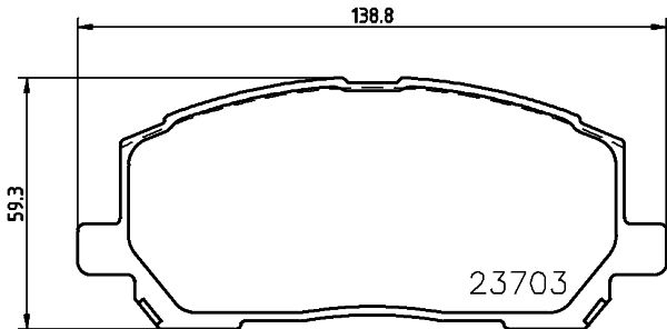 Kit de plaquettes de frein, frein à disque