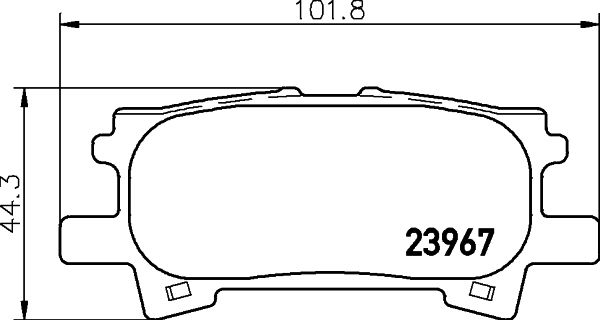 Kit de plaquettes de frein, frein à disque