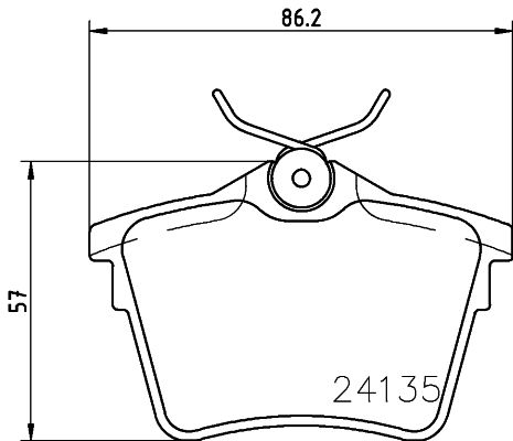 Kit de plaquettes de frein, frein à disque