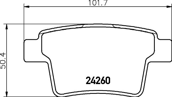 Kit de plaquettes de frein, frein à disque