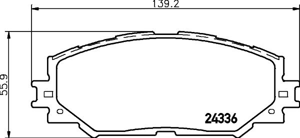 Kit de plaquettes de frein, frein à disque