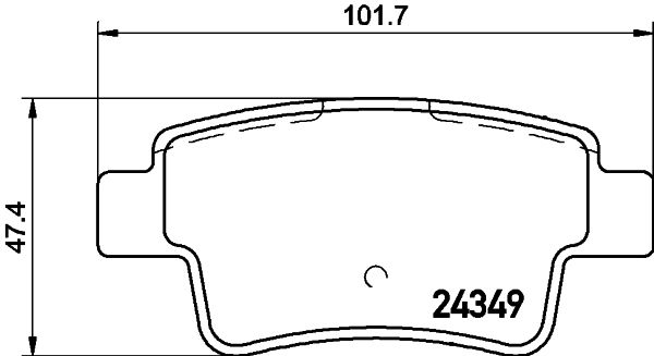 Kit de plaquettes de frein, frein à disque