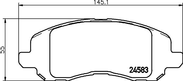 Kit de plaquettes de frein, frein à disque