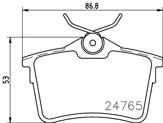 Kit de plaquettes de frein, frein à disque