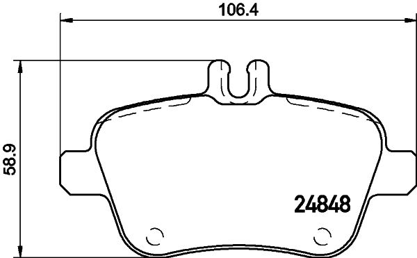 Kit de plaquettes de frein, frein à disque