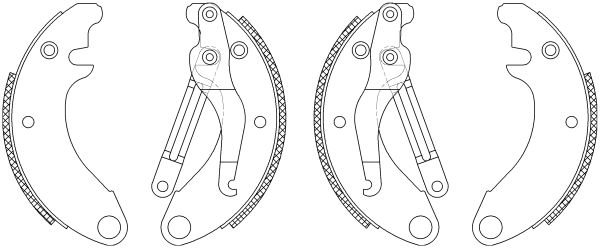 Jeu de mâchoires de frein Shoe Kit
