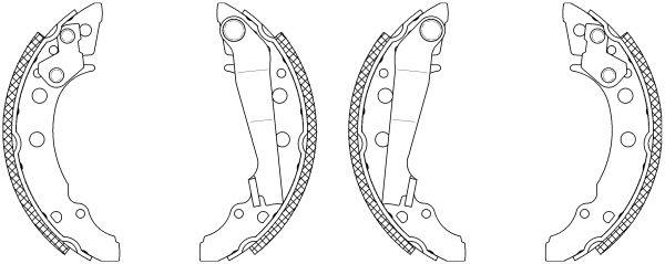 Jeu de mâchoires de frein Shoe Kit