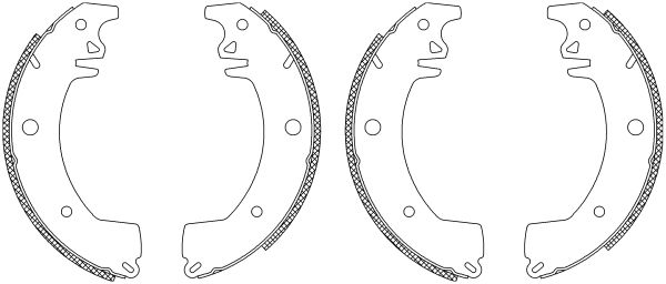 Jeu de mâchoires de frein Shoe Kit