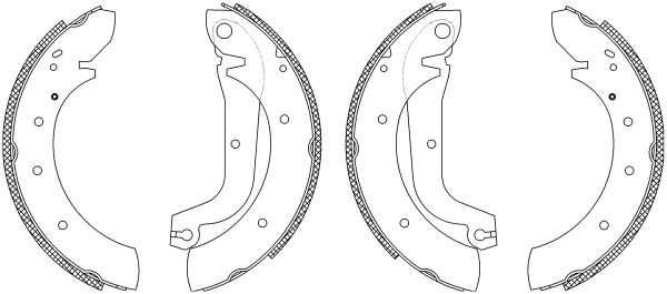 Jeu de mâchoires de frein Shoe Kit