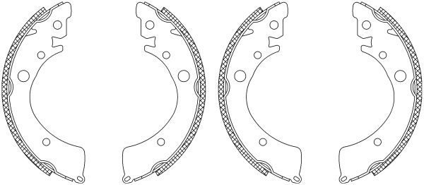 Jeu de mâchoires de frein Shoe Kit