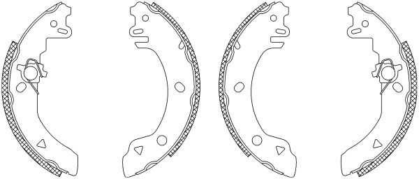 Jeu de mâchoires de frein Shoe Kit