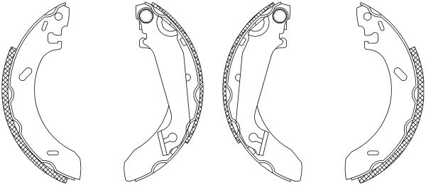 Jeu de mâchoires de frein Shoe Kit