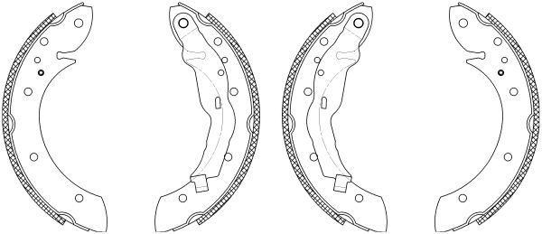 Jeu de mâchoires de frein Shoe Kit