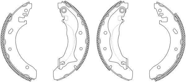 Jeu de mâchoires de frein Shoe Kit