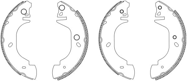 Jeu de mâchoires de frein Shoe Kit