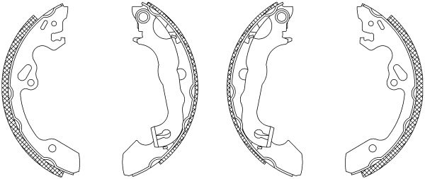 Jeu de mâchoires de frein Shoe Kit