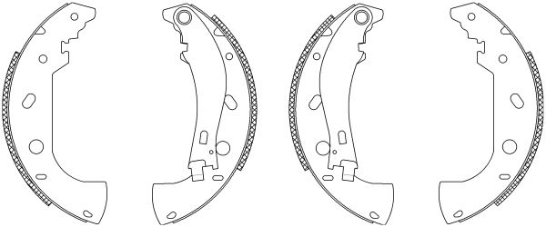 Jeu de mâchoires de frein Shoe Kit