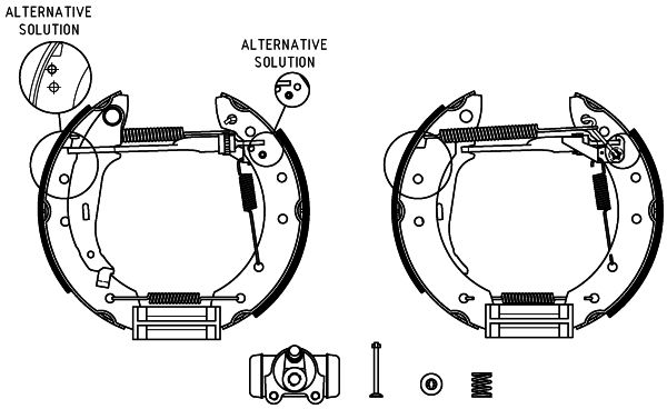 Jeu de mâchoires de frein Shoe Kit Pro