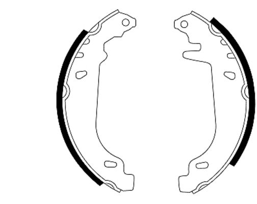 Jeu de mâchoires de frein