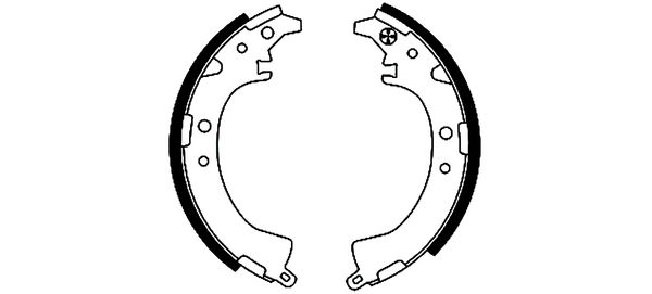 Jeu de mâchoires de frein