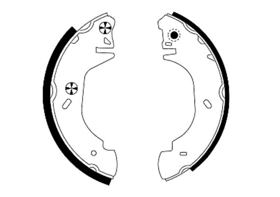 Jeu de mâchoires de frein