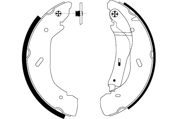 Jeu de mâchoires de frein