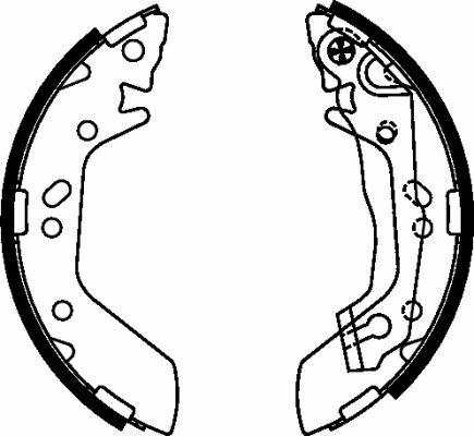 Jeu de mâchoires de frein